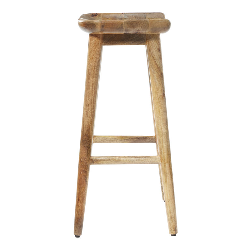 Birch Lane™ Gretchen Solid Wood 30'' Bar Stool Wayfair